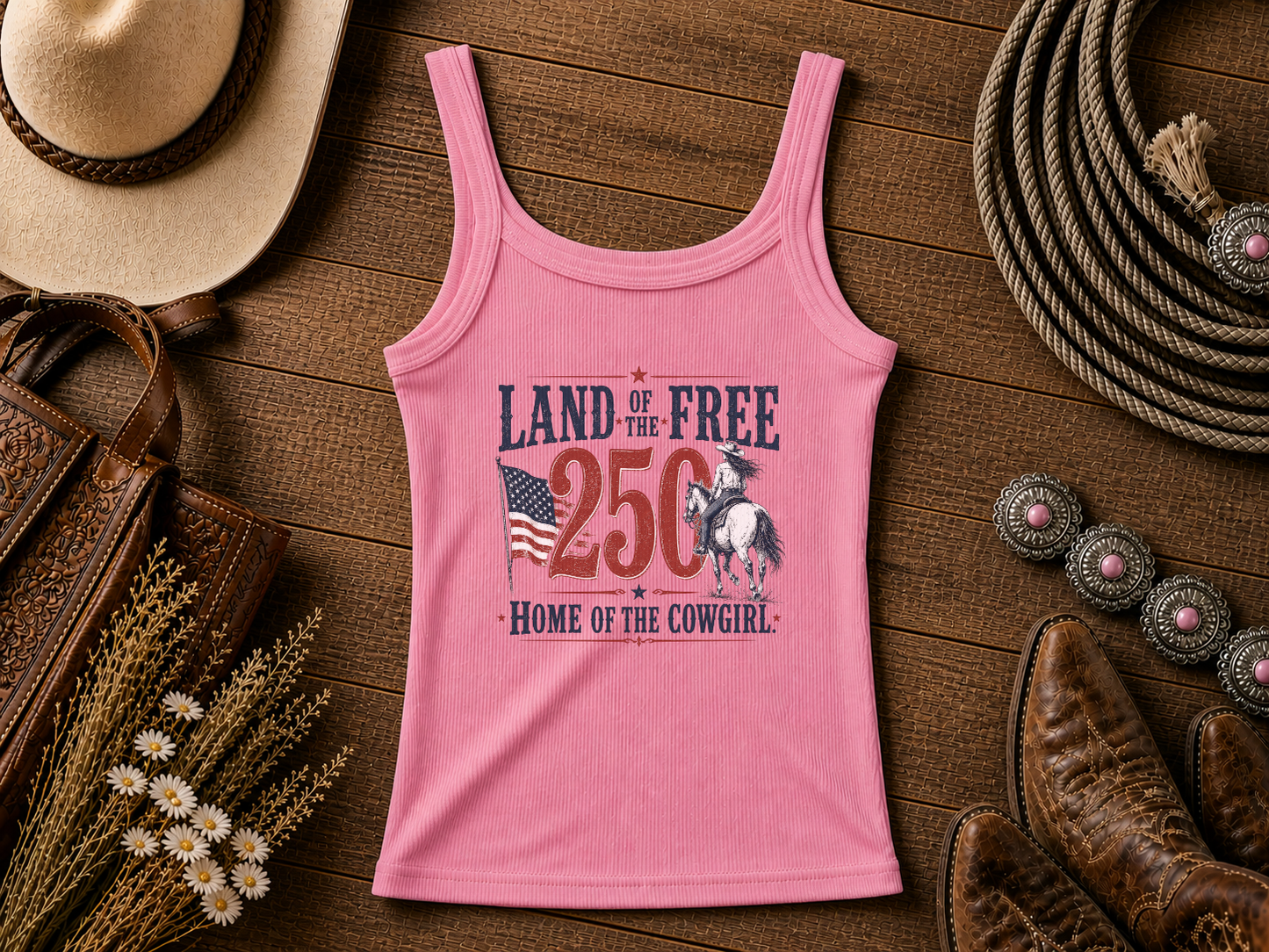 America 250th Anniversary | Cowgirl Shirt, Rodeo T-Shirt, Cowgirl T-shirt Country Concert Tee, Western Graphic Tee For Women, Western T-shirt, Western T-shirt | Bella Canvas