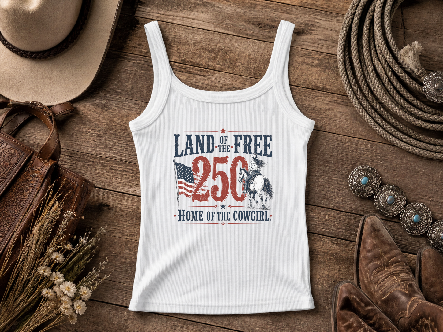 America 250th Anniversary | Cowgirl Shirt, Rodeo T-Shirt, Cowgirl T-shirt Country Concert Tee, Western Graphic Tee For Women, Western T-shirt, Western T-shirt | Bella Canvas