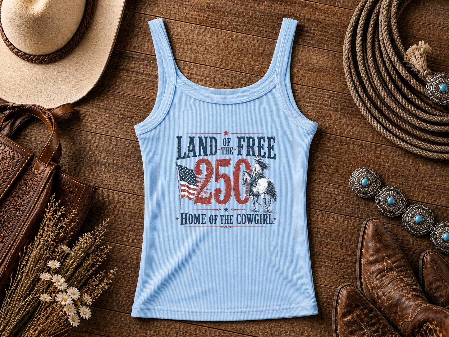 America 250th Anniversary | Cowgirl Shirt, Rodeo T-Shirt, Cowgirl T-shirt Country Concert Tee, Western Graphic Tee For Women, Western T-shirt, Western T-shirt | Bella Canvas