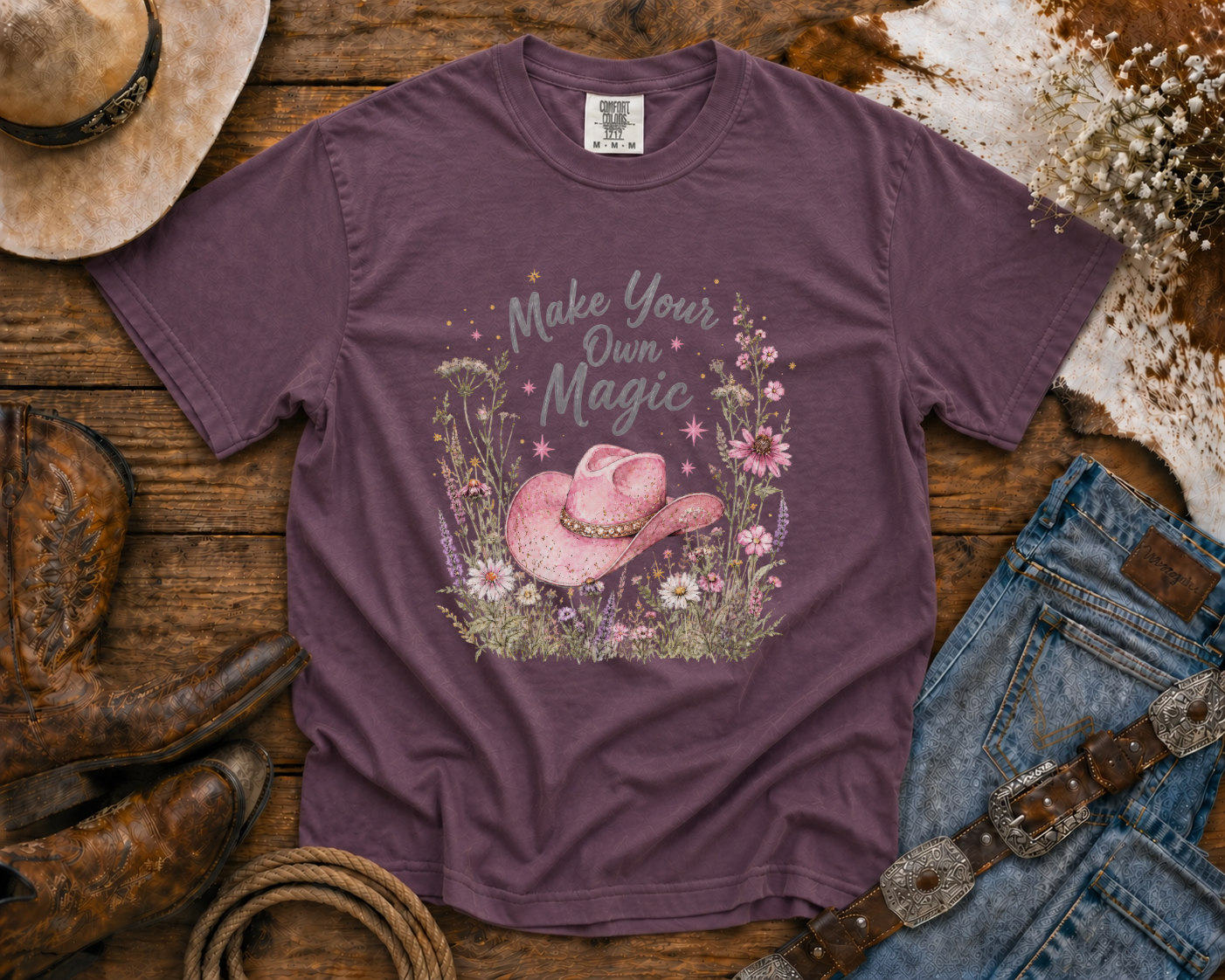 Make Your Own Magic | Western Tee | Comfort Colors Country Tee | Vintage Country Shirt | Rodeo Shirt