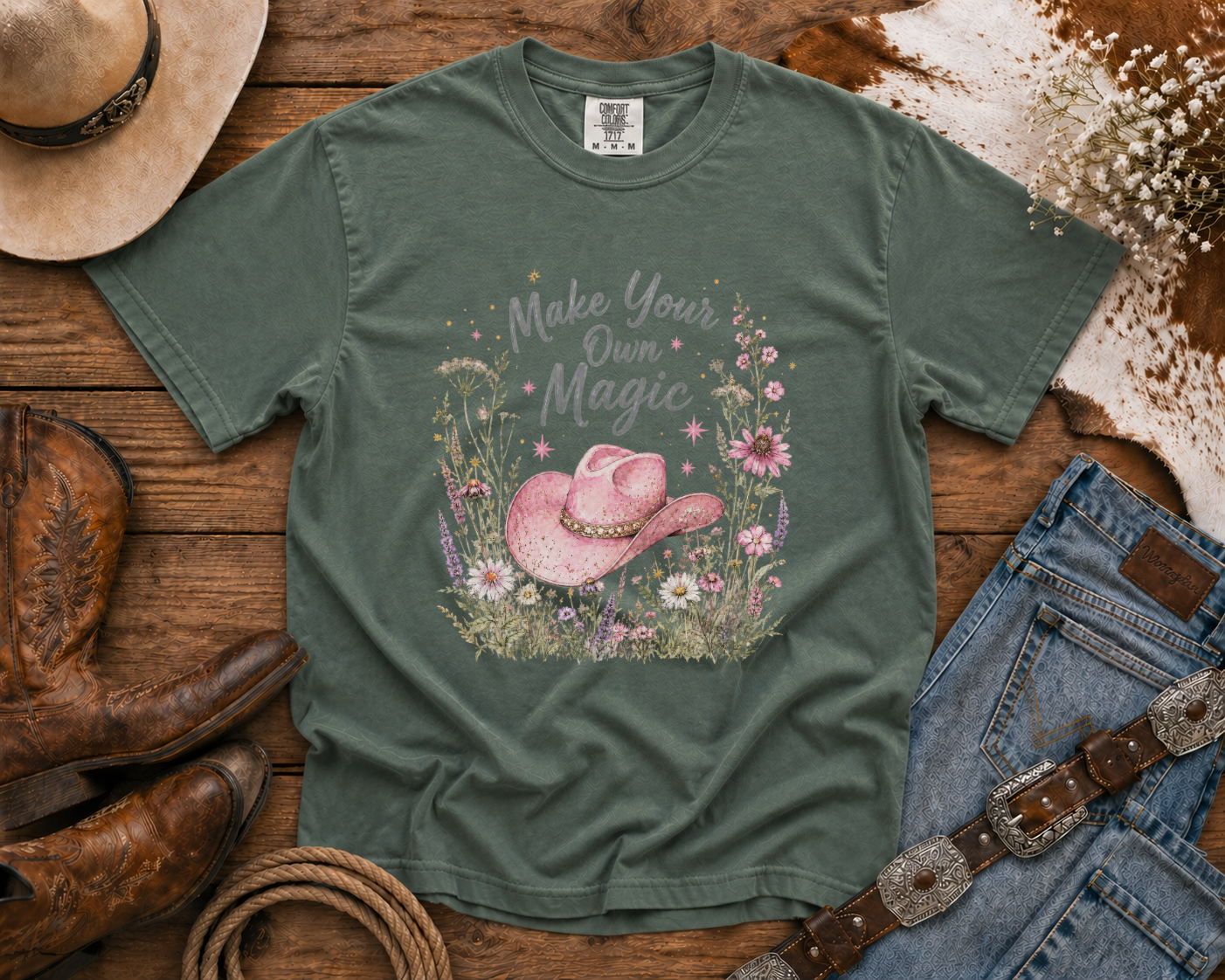 Make Your Own Magic | Western Tee | Comfort Colors Country Tee | Vintage Country Shirt | Rodeo Shirt