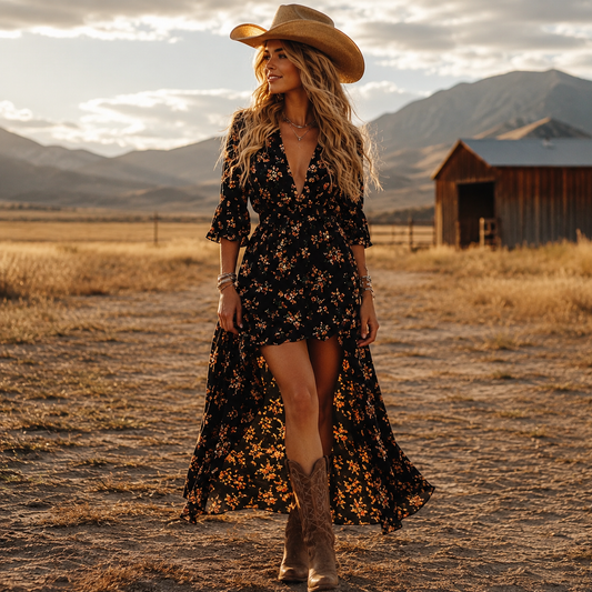 Willow Grace Dress - Printed Dress For Women | Cowgirls and Dreams
