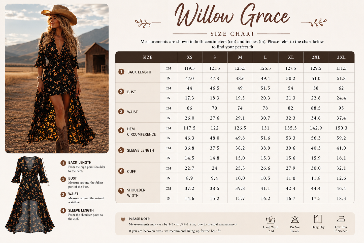 Willow Grace Dress - Printed Dress For Women | Cowgirls and Dreams