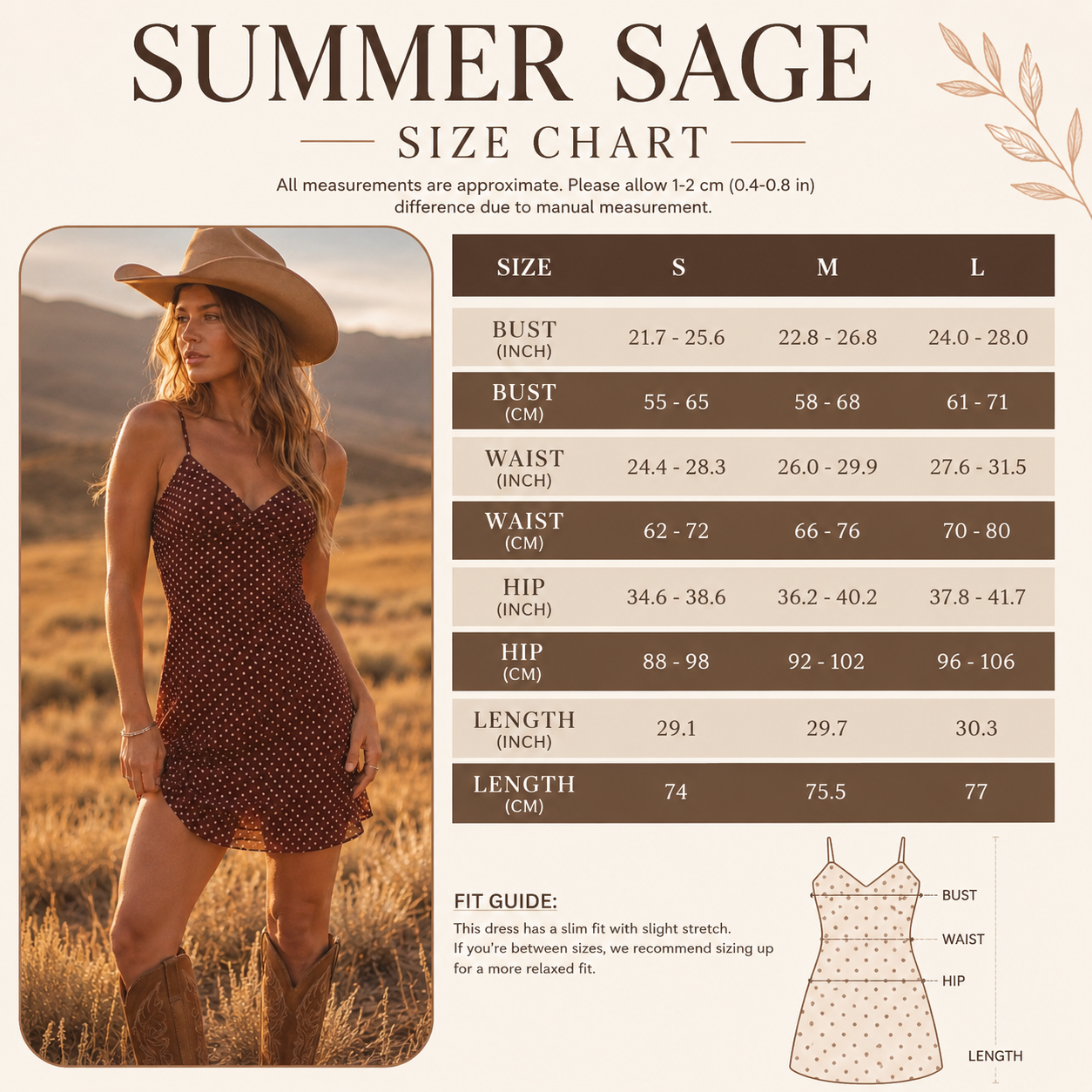 Summer Sage Brown Polka Dot Micro Mini Dress  - Cowgirls and Dreams