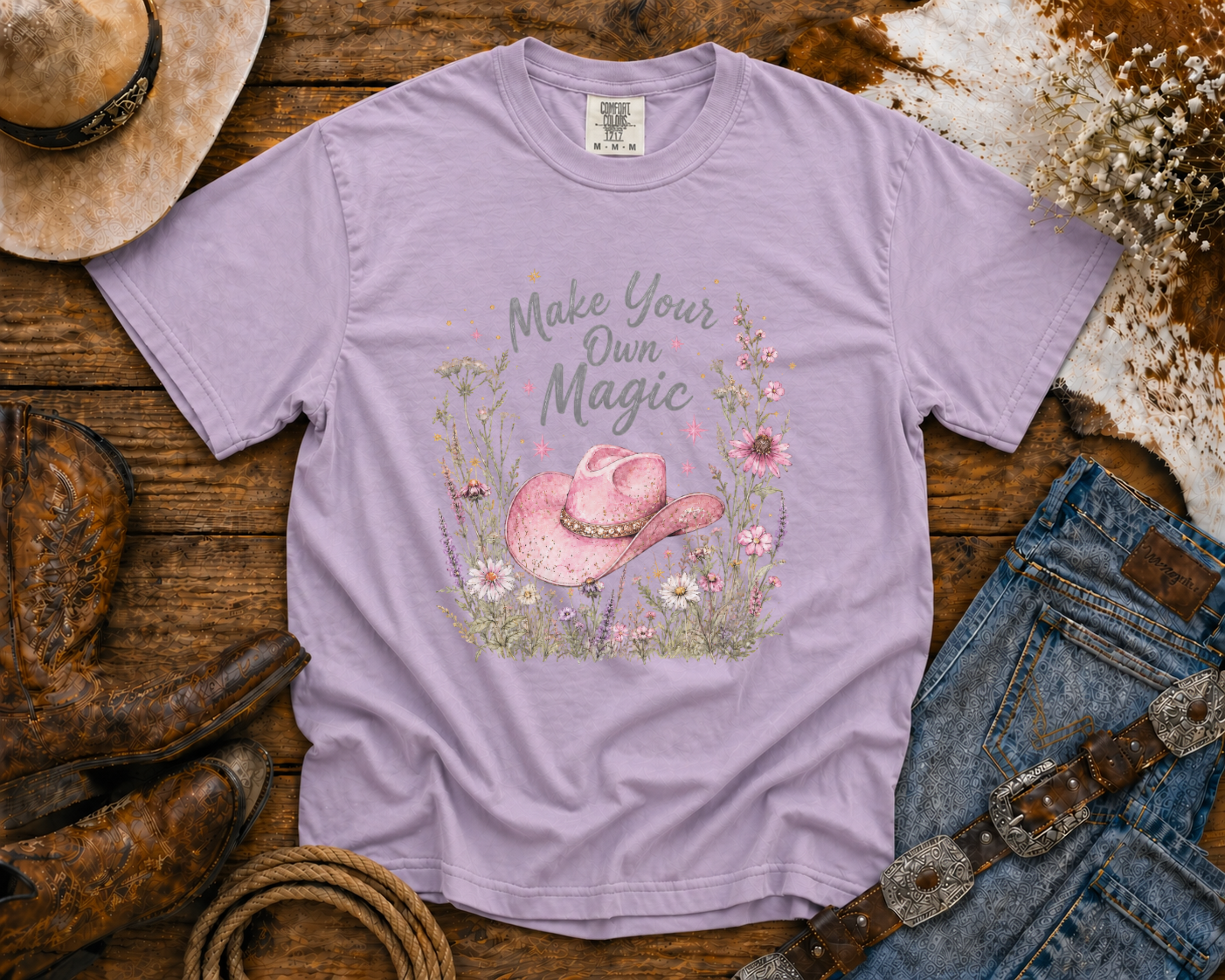 Make Your Own Magic | Western Tee | Comfort Colors Country Tee | Vintage Country Shirt | Rodeo Shirt