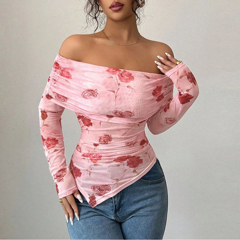 Daisy Belle Off Shoulder Women Long Sleeve Top - Cowgirls and Dreams
