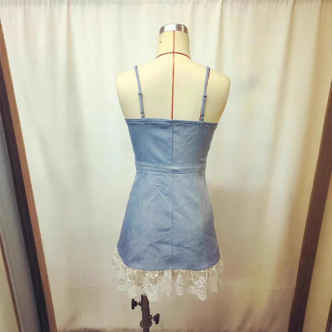 Montana Sunset Lace-Up Western Cowgirl Dress - Cowgirls and Dreams