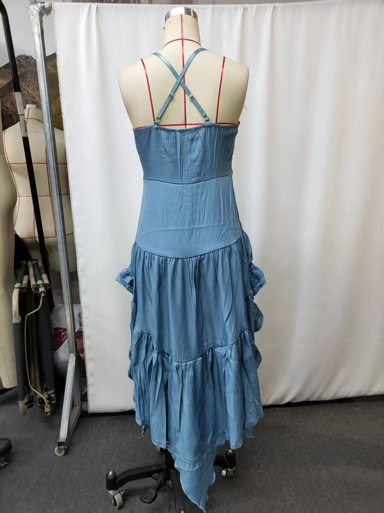 Bluebell Sunset Cowgirl Women's Western Ruffle Skirt Dress - Cowgirls and Dreams