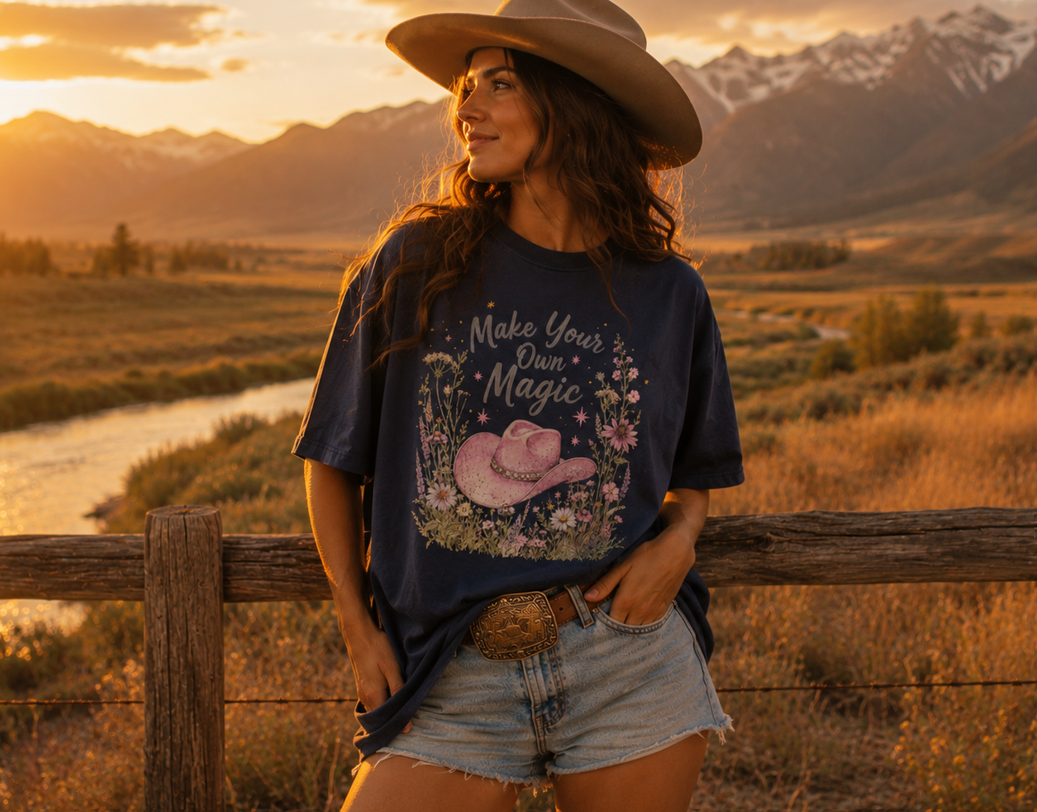 Make Your Own Magic | Western Tee | Comfort Colors Country Tee | Vintage Country Shirt | Rodeo Shirt