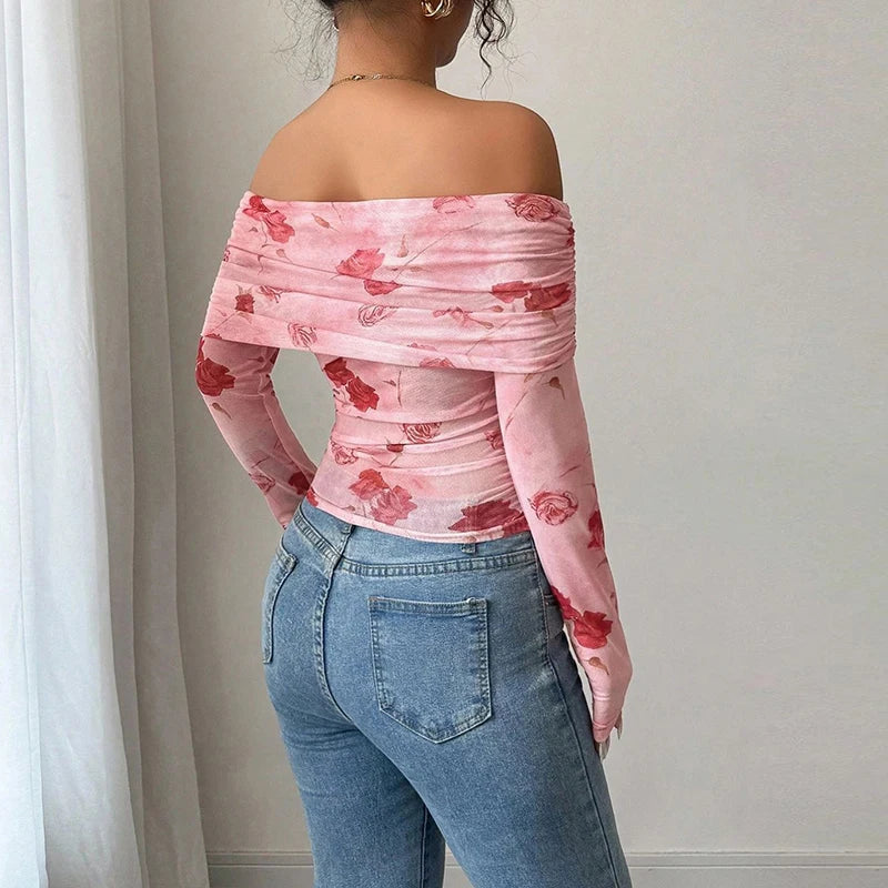 Daisy Belle Off Shoulder Women Long Sleeve Top - Cowgirls and Dreams