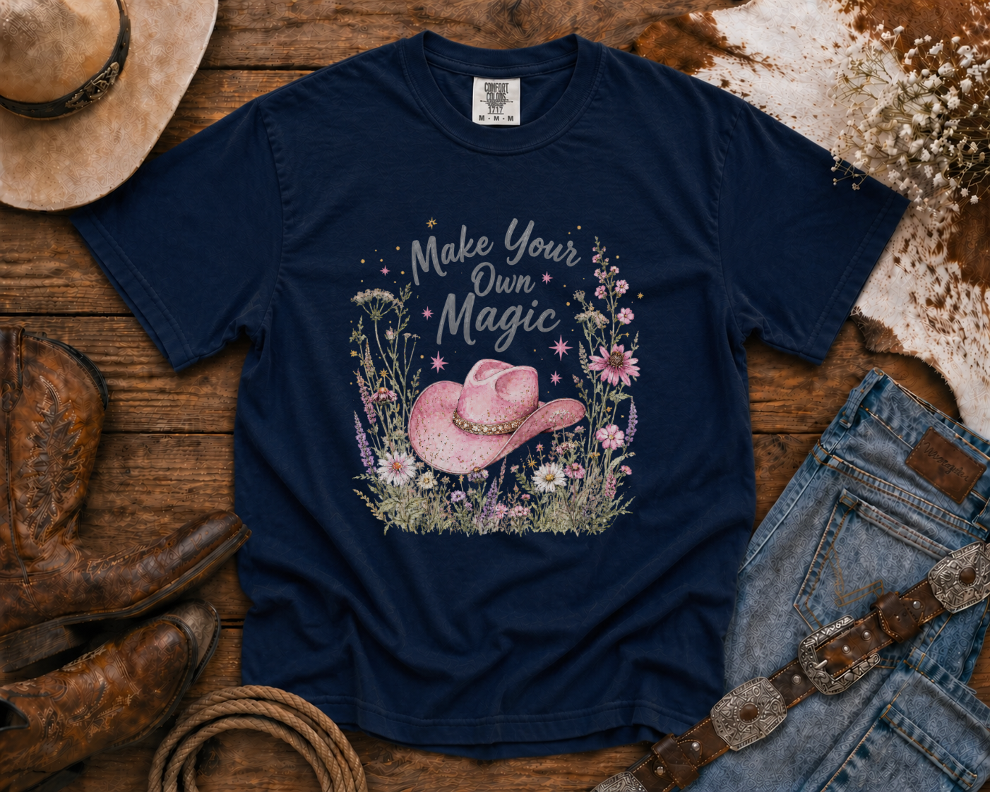 Make Your Own Magic | Western Tee | Comfort Colors Country Tee | Vintage Country Shirt | Rodeo Shirt