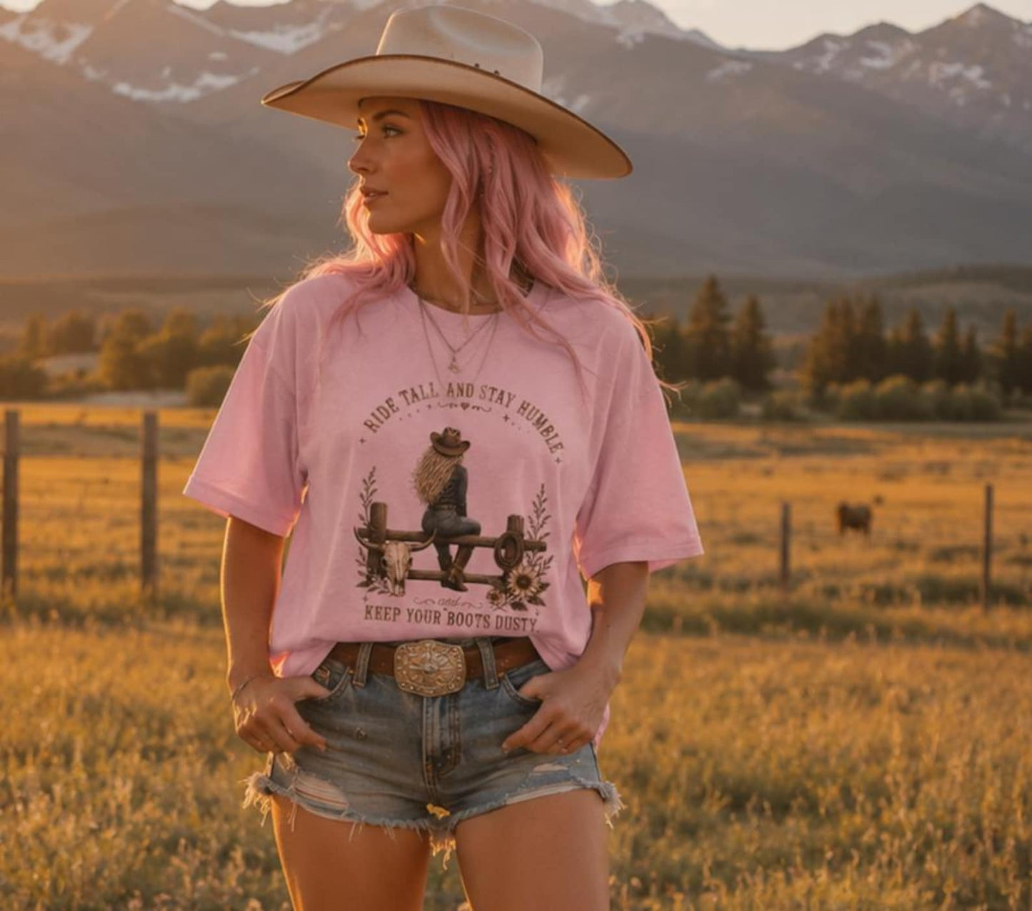 Ride Tall | Cowgirl Shirt, Rodeo T-Shirt, Cowgirl T-shirt Country Concert Tee, Western Graphic Tee For Women, Western T-shirt, Western T-shirt | Comfort Colors®