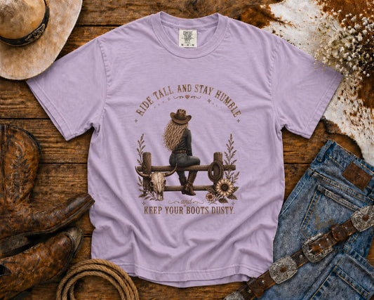 Ride Tall | Cowgirl Shirt, Rodeo T-Shirt, Cowgirl T-shirt Country Concert Tee, Western Graphic Tee For Women, Western T-shirt, Western T-shirt | Comfort Colors®