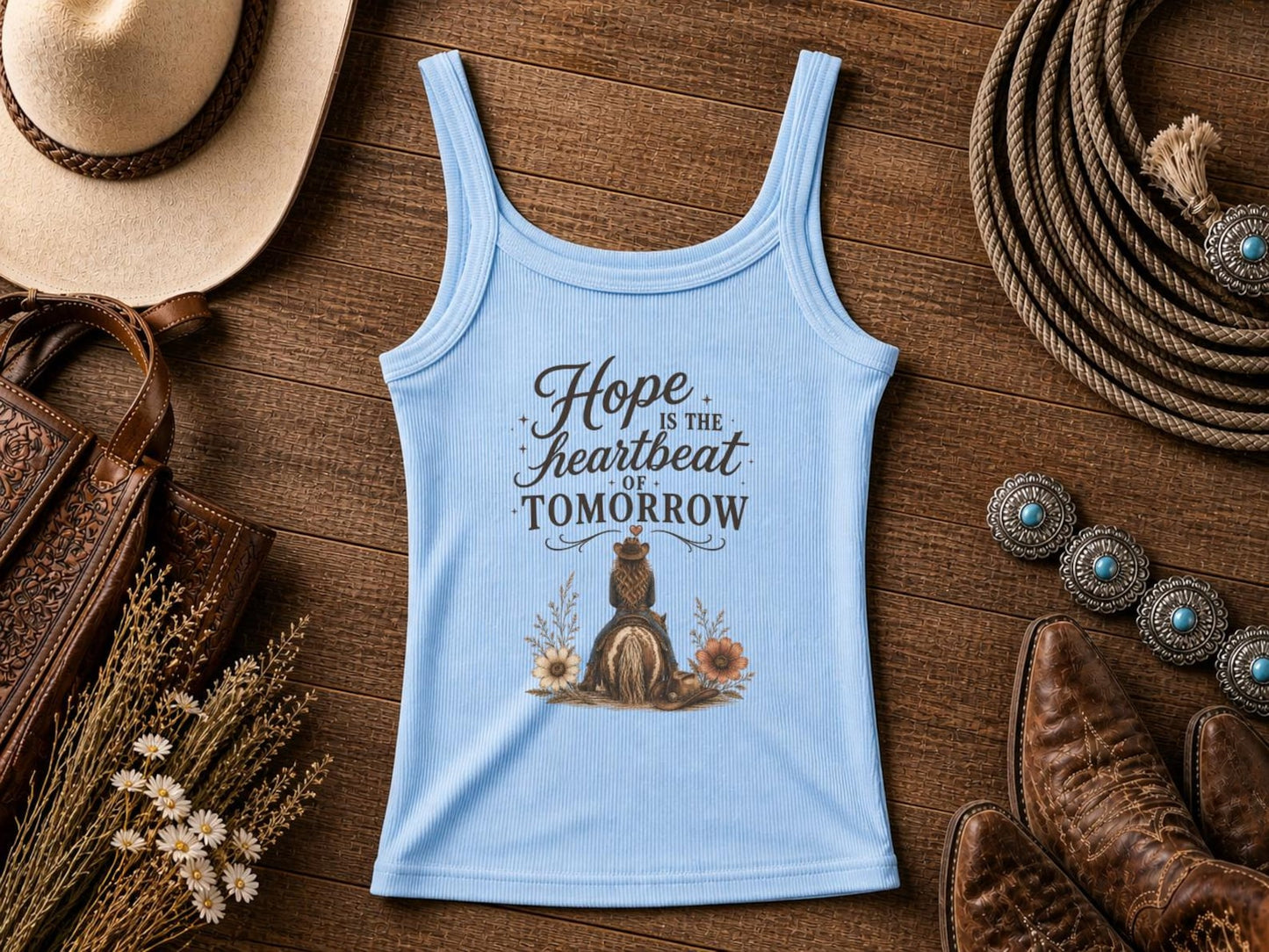 Hope Is the Heartbeat | Cowgirl Shirt, Rodeo T-Shirt, Cowgirl T-shirt Country Concert Tee, Western Graphic Tee For Women, Western T-shirt, Western T-shirt | Bella Canvas