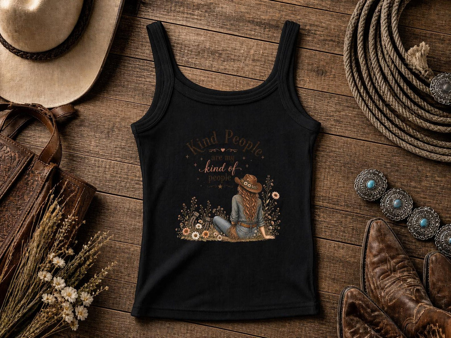 Kind People | Cowgirl Shirt, Rodeo T-Shirt, Cowgirl T-shirt Country Concert Tee, Western Graphic Tee For Women, Western T-shirt, Western T-shirt | Bella Canvas
