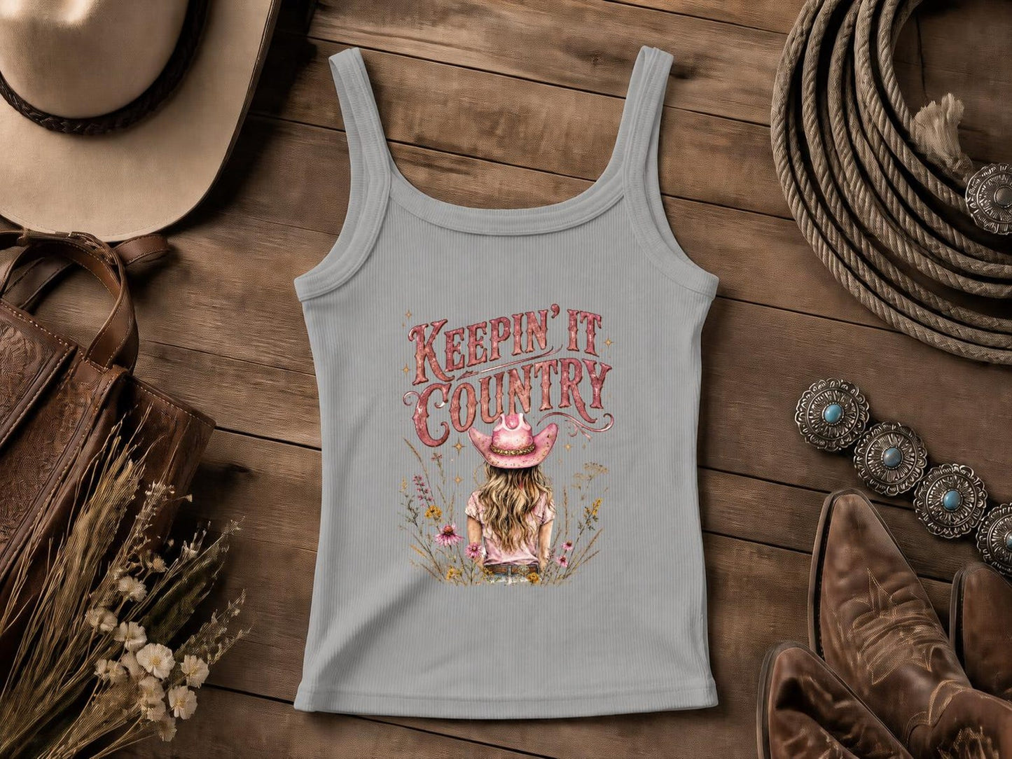 Keepin' It Country | Cowgirl Shirt, Rodeo T-Shirt, Cowgirl T-shirt Country Concert Tee, Western Graphic Tee For Women, Western T-shirt, Western T-shirt | Bella Canvas