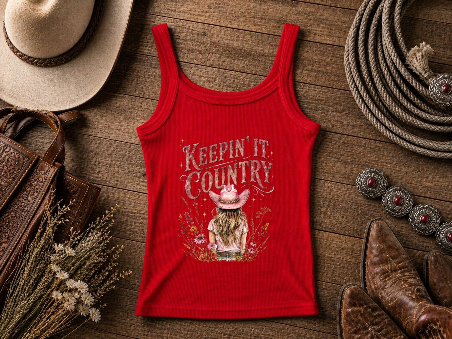 Keepin' It Country | Cowgirl Shirt, Rodeo T-Shirt, Cowgirl T-shirt Country Concert Tee, Western Graphic Tee For Women, Western T-shirt, Western T-shirt | Bella Canvas