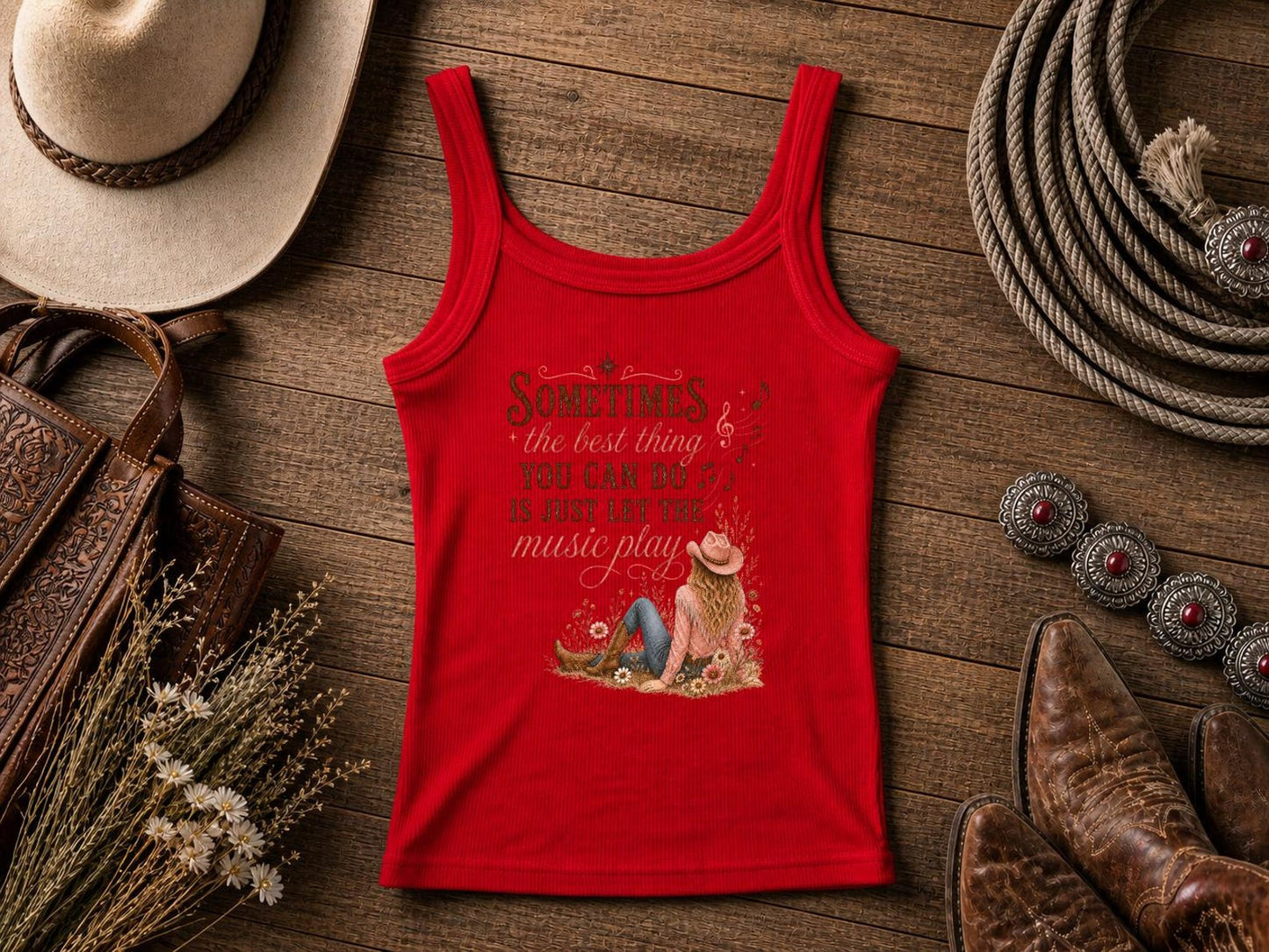 Let the music play | Cowgirl Shirt, Rodeo T-Shirt, Cowgirl T-shirt Country Concert Tee, Western Graphic Tee For Women, Western T-shirt, Western T-shirt | Bella Canvas
