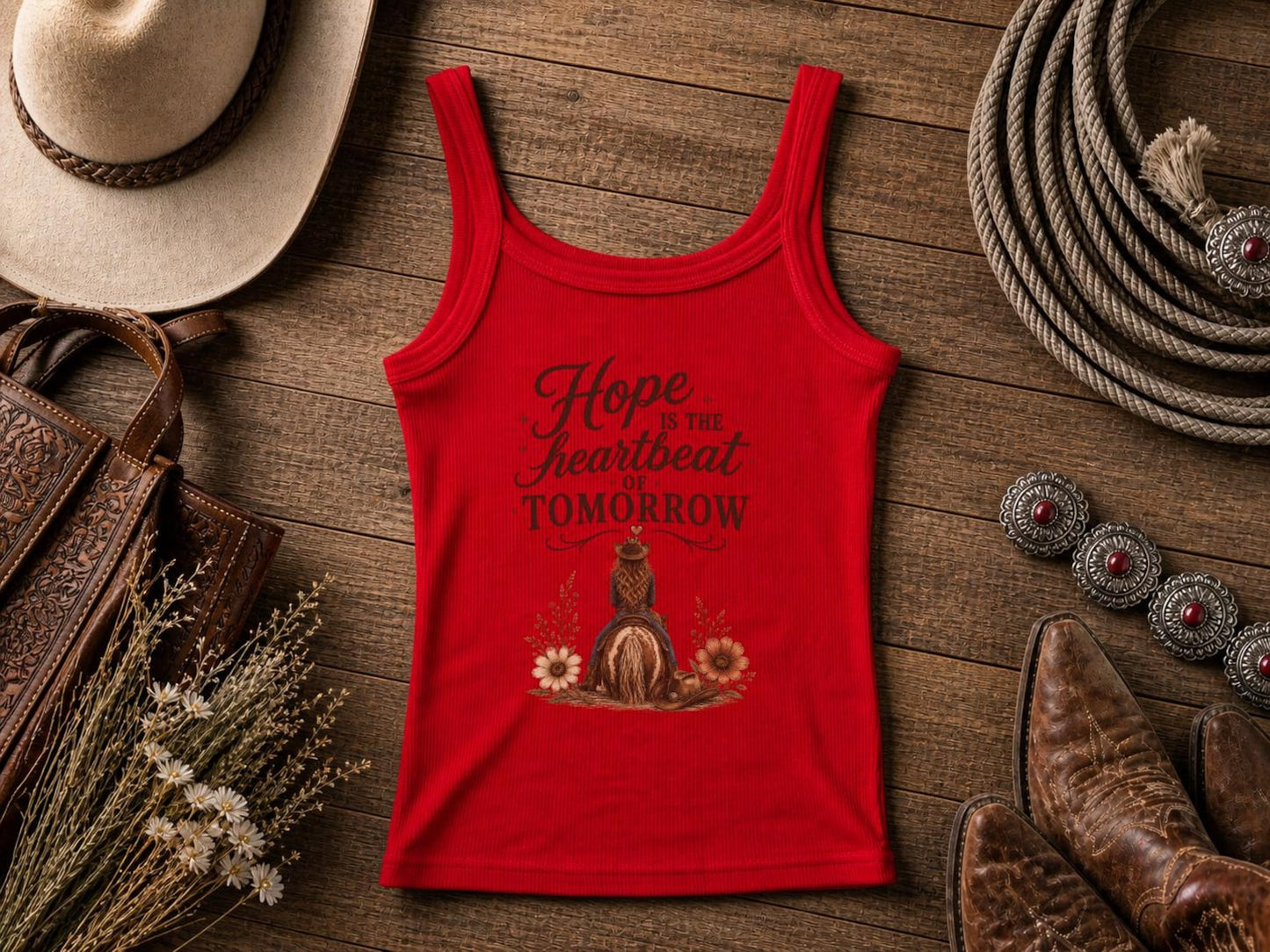 Hope Is the Heartbeat | Cowgirl Shirt, Rodeo T-Shirt, Cowgirl T-shirt Country Concert Tee, Western Graphic Tee For Women, Western T-shirt, Western T-shirt | Bella Canvas