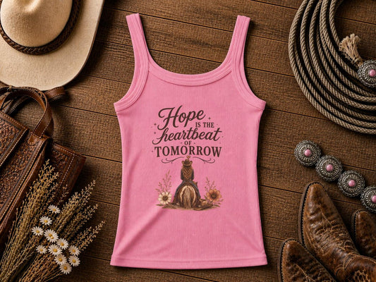 Hope Is the Heartbeat | Cowgirl Shirt, Rodeo T-Shirt, Cowgirl T-shirt Country Concert Tee, Western Graphic Tee For Women, Western T-shirt, Western T-shirt | Bella Canvas