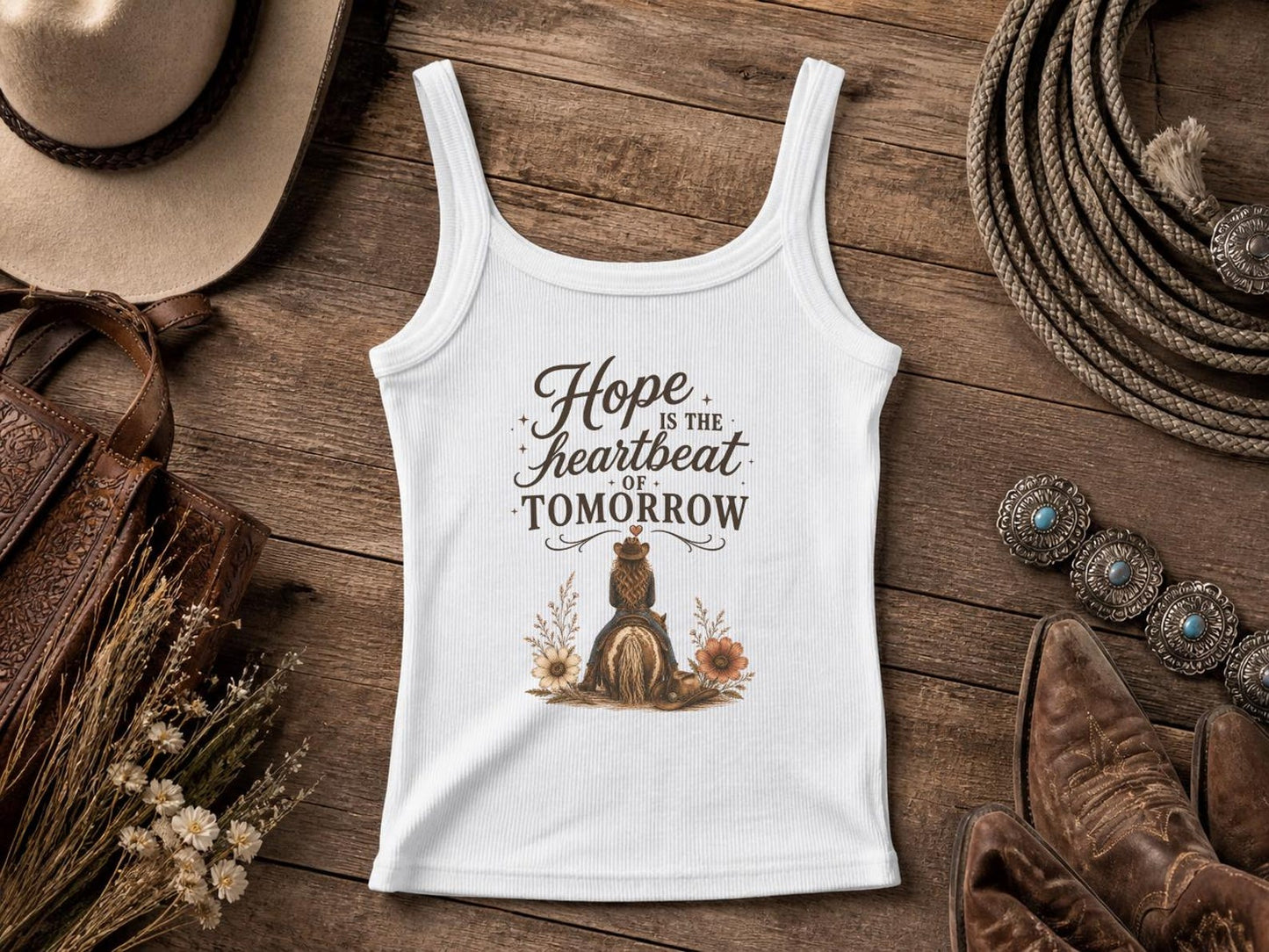 Hope Is the Heartbeat | Cowgirl Shirt, Rodeo T-Shirt, Cowgirl T-shirt Country Concert Tee, Western Graphic Tee For Women, Western T-shirt, Western T-shirt | Bella Canvas