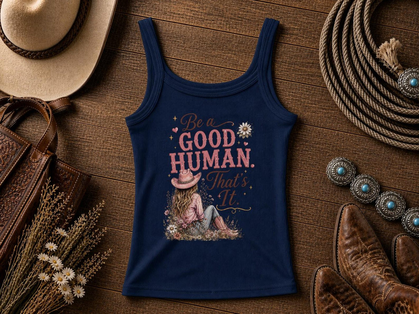 Be a Good Human  | Cowgirl Shirt, Rodeo T-Shirt, Cowgirl T-shirt Country Concert Tee, Western Graphic Tee For Women, Western T-shirt, Western T-shirt | Bella Canvas®