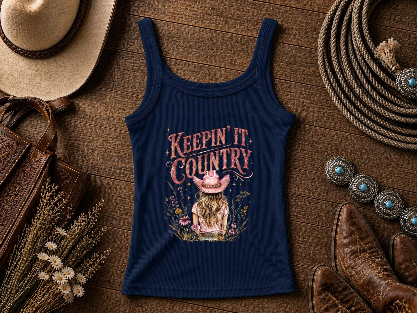 Keepin' It Country | Cowgirl Shirt, Rodeo T-Shirt, Cowgirl T-shirt Country Concert Tee, Western Graphic Tee For Women, Western T-shirt, Western T-shirt | Bella Canvas
