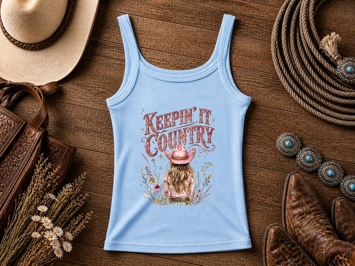 Keepin' It Country | Cowgirl Shirt, Rodeo T-Shirt, Cowgirl T-shirt Country Concert Tee, Western Graphic Tee For Women, Western T-shirt, Western T-shirt | Bella Canvas