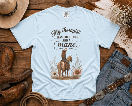 Horse Lover T-Shirt — Cowgirl TShirt | Western Tee | Comfort Colors Country Tee | Vintage Country Shirt | Rodeo Shirt