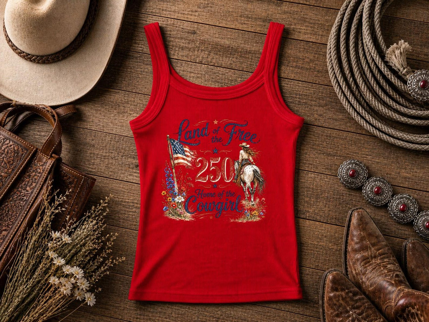 Land of the Free 250 Years | Cowgirl Shirt, Rodeo T-Shirt, Cowgirl T-shirt Country Concert Tee, Western Graphic Tee For Women, Western T-shirt, Western T-shirt | Comfort Colors