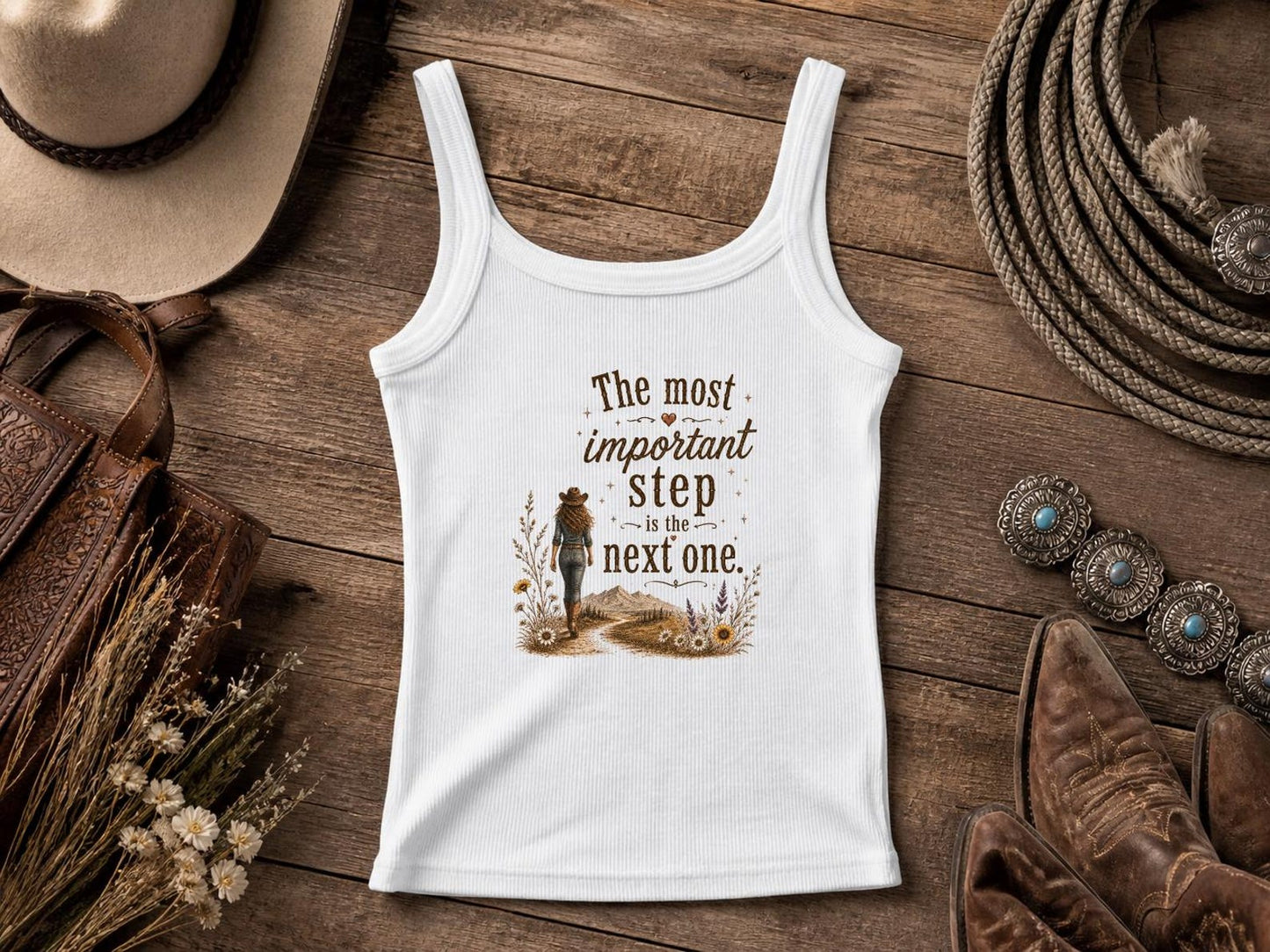 The Most Important Step - | Cowgirl Shirt, Rodeo T-Shirt, Cowgirl T-shirt Country Concert Tee, Western Graphic Tee For Women, Western T-shirt, Western T-shirt | Bella Canvas
