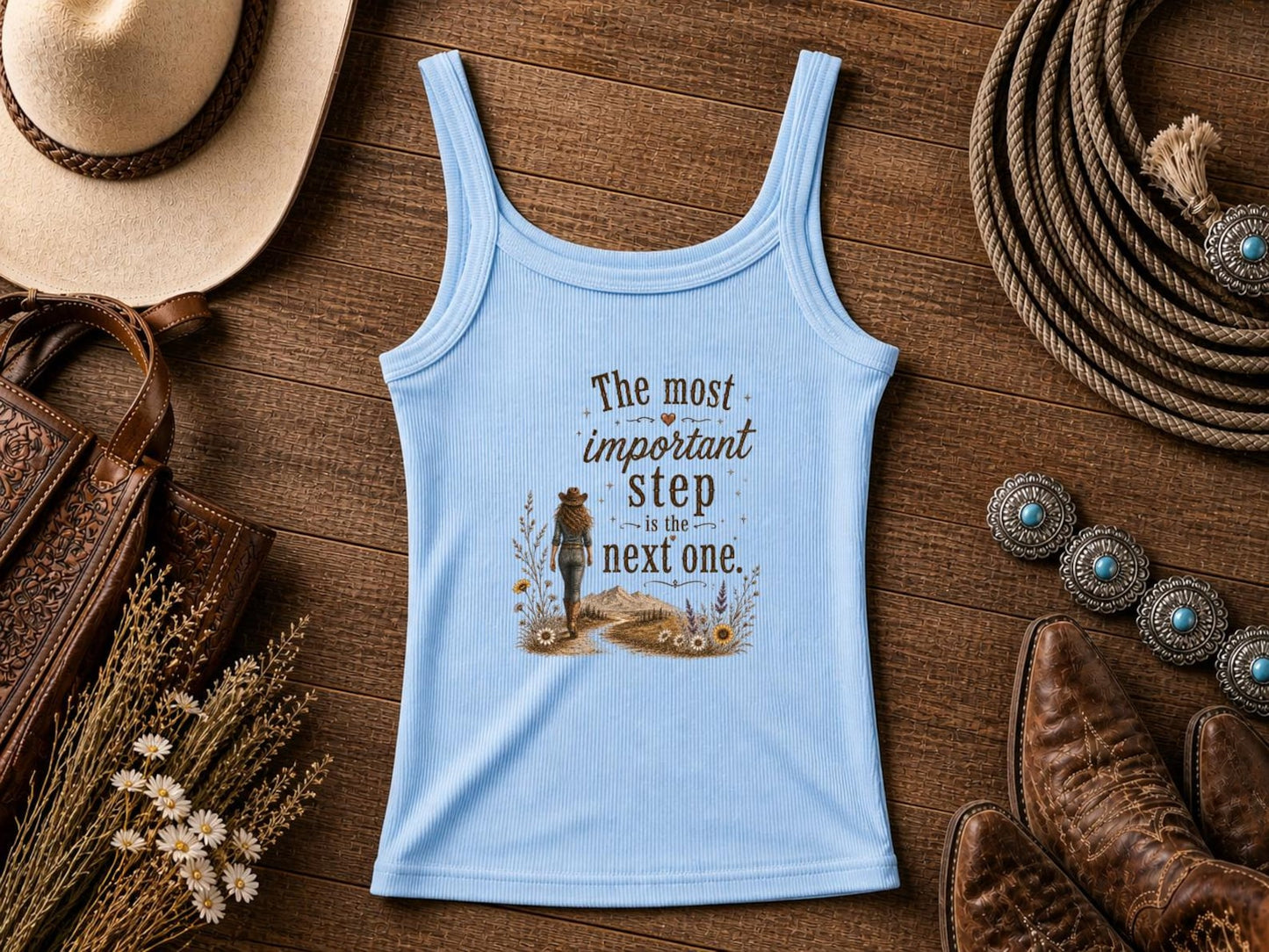 The Most Important Step - | Cowgirl Shirt, Rodeo T-Shirt, Cowgirl T-shirt Country Concert Tee, Western Graphic Tee For Women, Western T-shirt, Western T-shirt | Bella Canvas
